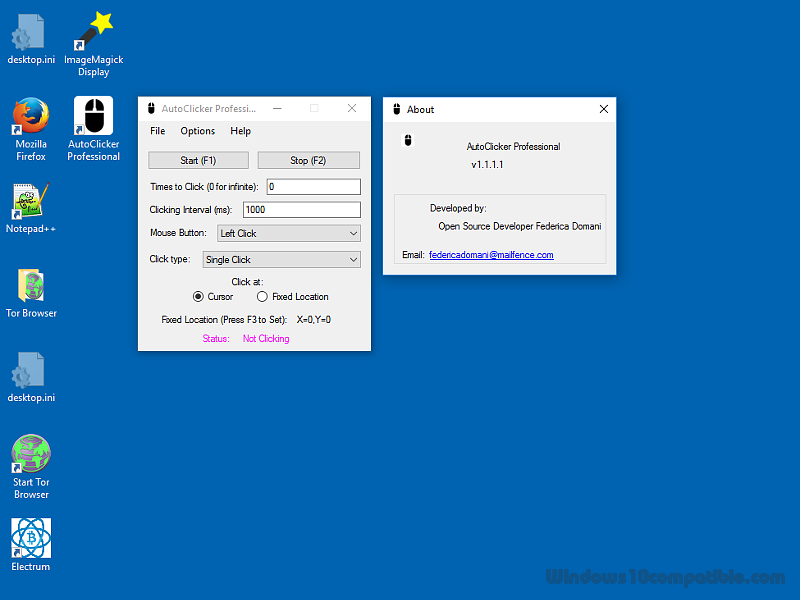 AutoClicker Professional For Windows PC 1 1 1 1 Free Download