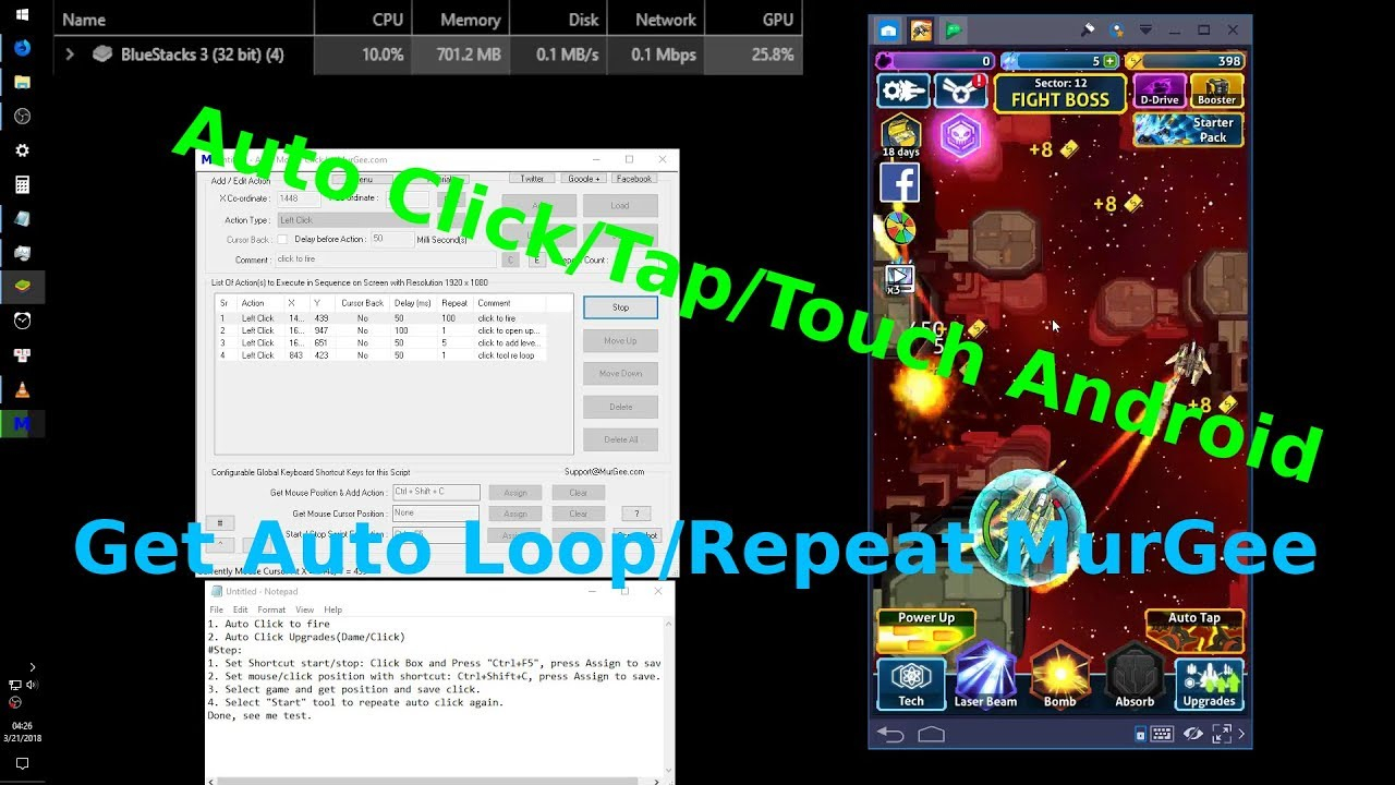 Bluestacks Auto Clicker For Android Mouse With Tap Or 